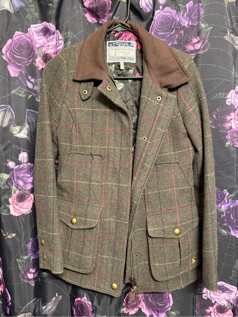 Joules tweed field coat